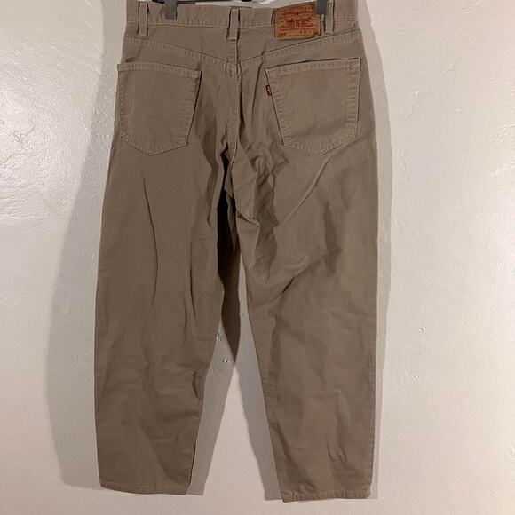 Vintage 90s Tan Levi’s 550 Denim‎ Pants Relaxed Fit - Picture 4 of 5